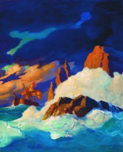 "Storm on the Firth of Clyde," by N.C. Wyeth.  