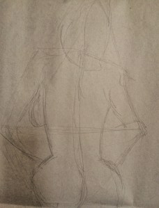 Gesture drawings using 1-2 minute poses.